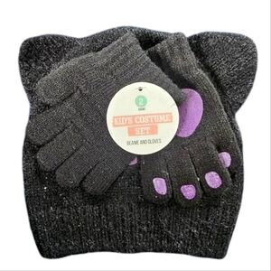 CAT BEANIE & GLOVES SET NWT